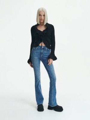 Reserved High waist flare jeans Mavi | KLIV82659