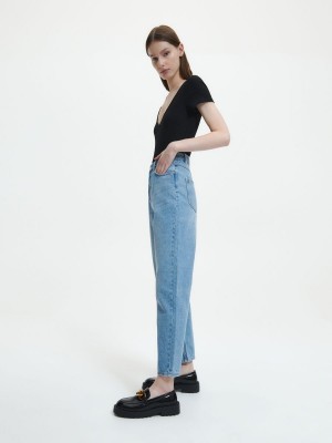 Reserved High waist mom fit jeans Mavi | HKAB37016