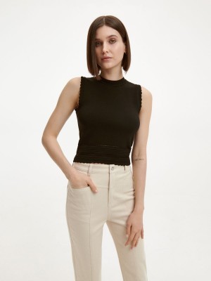 Reserved Jersey blouse Siyah | WKVE42563