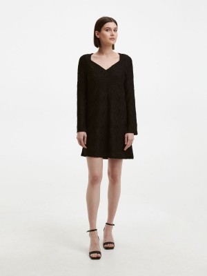 Reserved Jersey dress Siyah | STBI91560
