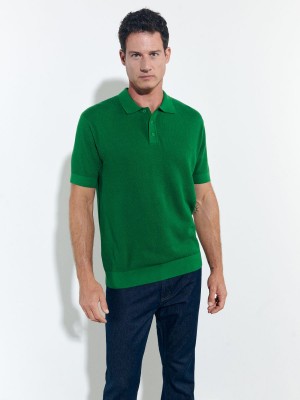 Reserved Jersey polo shirt Yeşil | TOJK24016