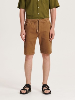 Reserved Jogger shorts Kahverengi | KVUI36294