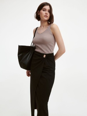 Reserved Kolsuz blouse Bej Rengi | SLHD01283