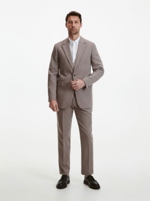 Reserved Konfor fit blazer Kahverengi | LKZT89375