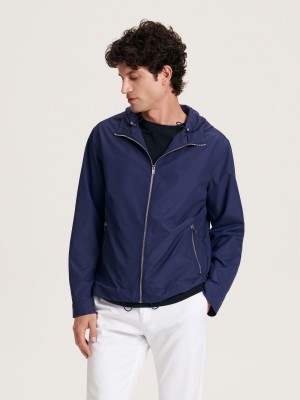 Reserved Kukuletalı jacket Mavi | FDHE65194