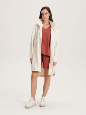 Reserved Kukuletalı parka Ivory | CDIB51273
