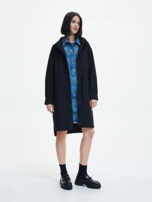 Reserved Kukuletalı parka Siyah | OIJV56980