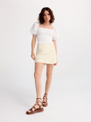 Reserved LADIES` BLOUSE Beyaz | XYJM48236