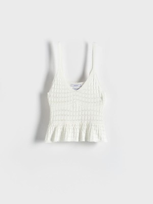 Reserved LADIES` BLOUSE Ivory | AVNK38462