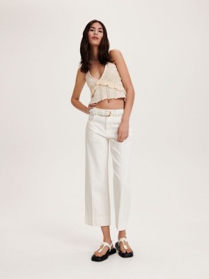 Reserved LADIES` BLOUSE Ivory | PGSO86517