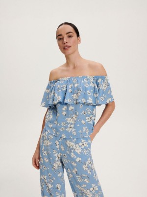 Reserved LADIES` BLOUSE Mavi | JGFI85927