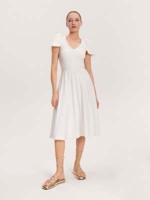 Reserved LADIES` DRESS Ivory | QIUD78246