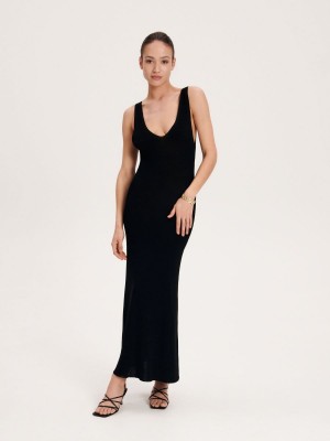 Reserved LADIES` DRESS Siyah | RTON63897