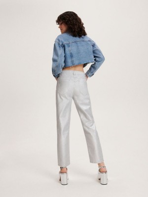 Reserved LADIES` JEANS TROUSERS Biały | YINR47958