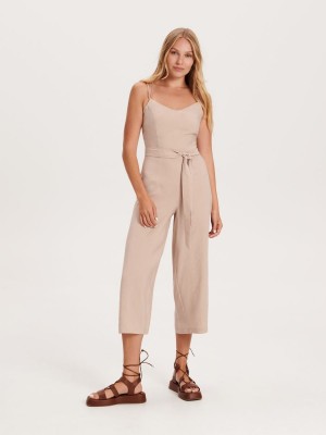 Reserved LADIES` JUMPSUIT Bej Rengi | YXZU70412
