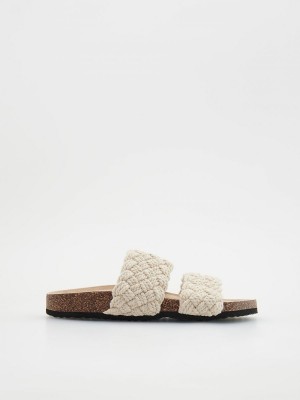 Reserved LADIES` STRAPPY SANDALS Ivory | ZTOR12483