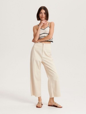 Reserved LADIES` TROUSERS Bej Rengi | ZEAC94680