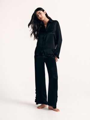 Reserved LADIES` TROUSERS Czarny | JWKM84056