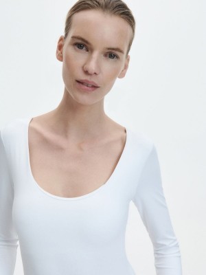 Reserved Long sleeve body Ivory | TGOF95741