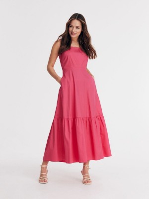 Reserved Maxi dress Pembe | MHSC67825