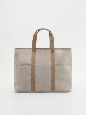 Reserved Men`s bag Beżowy | ZFWY78209