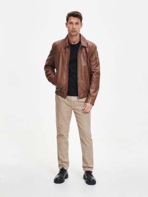 Reserved Men`s jeans trousers Beżowy | YLPV09472