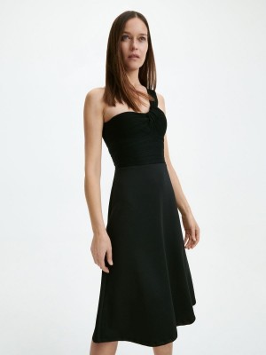 Reserved Midi skirt Siyah | QBVZ40378