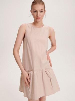 Reserved Mini dress Bej Rengi | OWXJ78329