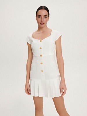 Reserved Mini dress Ivory | TAYC18459