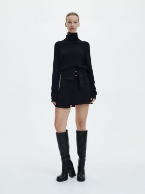 Reserved Mini skirt Siyah | QZGC49210
