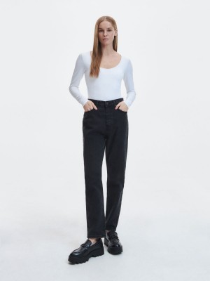 Reserved Mom fit jeans Siyah | KHYQ74035