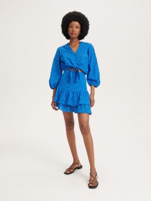 Reserved Openwork blouse Mavi | IPGB46528