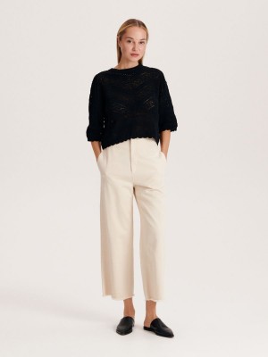 Reserved Openwork jumper Siyah | WDFQ85976