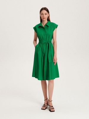 Reserved Organic cotton dress Yeşil | XZCH53401