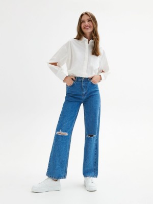 Reserved Organic cotton shirt Ivory | HDST56372