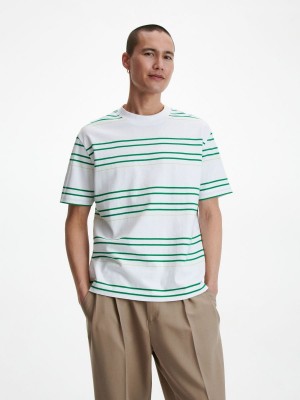 Reserved Oversized T-shirt Beyaz | RQDH59623