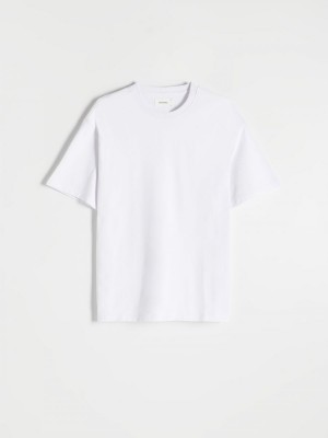Reserved Oversized T-shirt Beyaz | UVCK20164