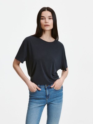 Reserved Oversized T-shirt Gri | TSQI25618
