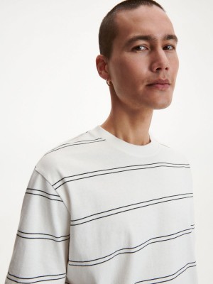 Reserved Oversized T-shirt Ivory | YRGV12408