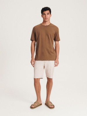 Reserved Oversized T-shirt Kahverengi | PHLZ30168