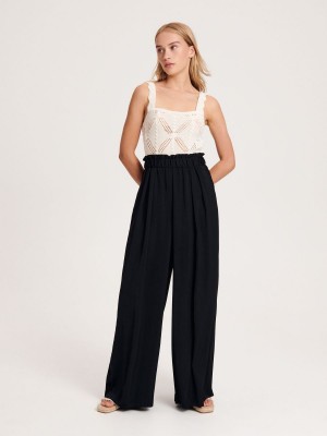Reserved Palazzo trousers Siyah | ARCI69475