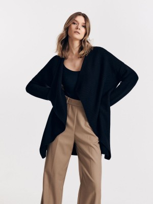 Reserved Pamuklu blend cardigan Siyah | GLBY50487
