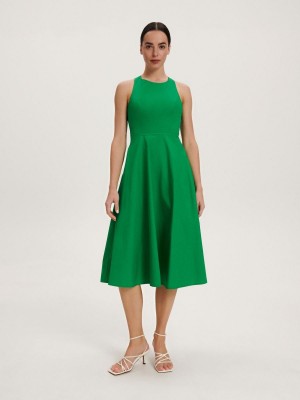 Reserved Pamuklu dress Yeşil | ZPWV53178