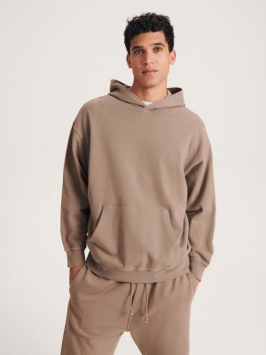 Reserved Pamuklu hoodie Bej Rengi | ZUIC35479