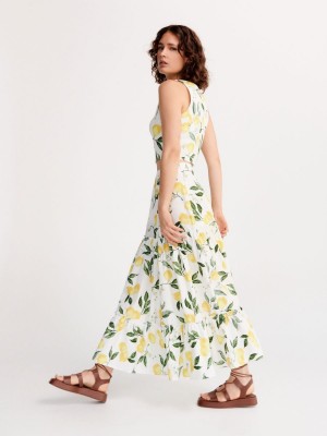 Reserved Pamuklu maxi skirt Renkli | WSIX92507