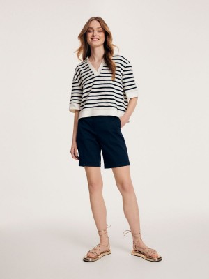 Reserved Pamuklu rich shorts Lacivert | SVQU51427