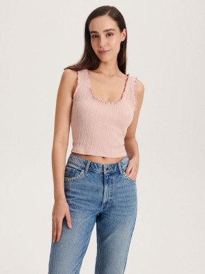 Reserved Pamuklu rich top Pembe | IRHD62894