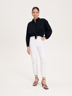 Reserved Pamuklu rich trousers Beyaz | XULZ41038