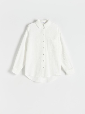 Reserved Pamuklu shirt Beyaz | XYLG04635
