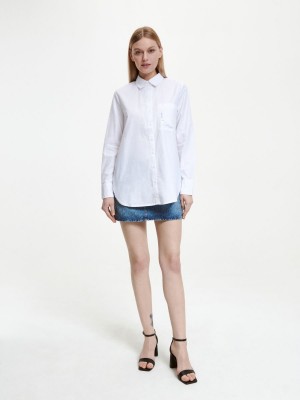 Reserved Pamuklu shirt Ivory | QGCJ85097